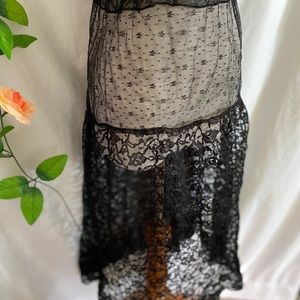 Black lace underskirt for your underskirt lol